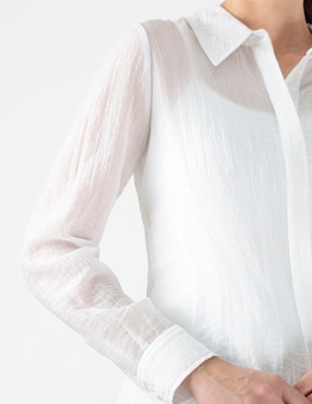 Blusa manga larga para mujer