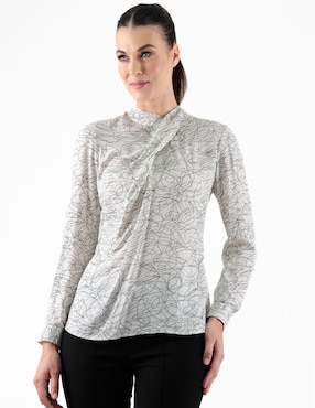 Blusa manga larga para mujer