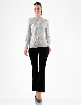 Blusa manga larga para mujer