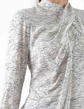 Blusa manga larga para mujer