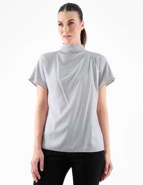 Blusa manga corta para mujer