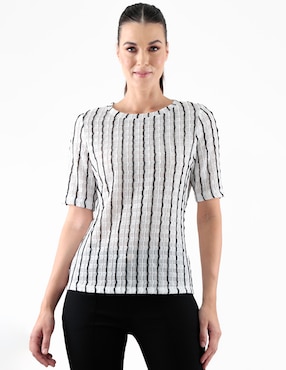 Blusa manga corta para mujer
