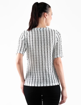 Blusa manga corta para mujer