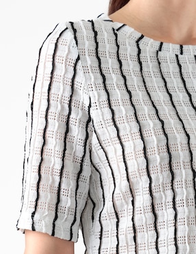 Blusa manga corta para mujer
