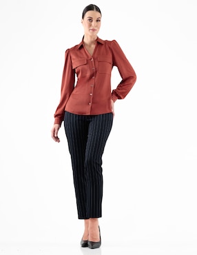 Blusa manga larga para mujer