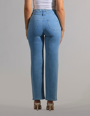 Jeans straight Oh Pomp para mujer