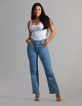 Jeans straight Oh Pomp para mujer