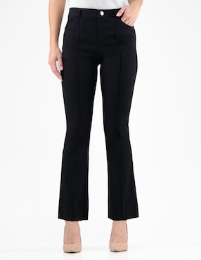 Pantalón flare regular para mujer