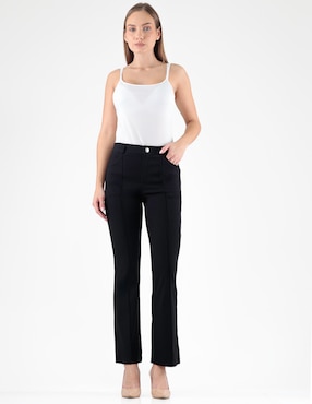 Pantalón flare regular para mujer