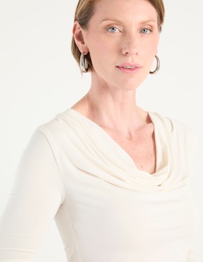 Blusa Liz&Co By Liz Claiborne manga larga para mujer