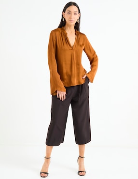 Blusa Liz&Co By Liz Claiborne manga larga para mujer