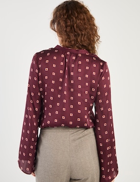 Blusa Liz&Co By Liz Claiborne manga larga para mujer