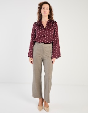 Blusa Liz&Co By Liz Claiborne manga larga para mujer
