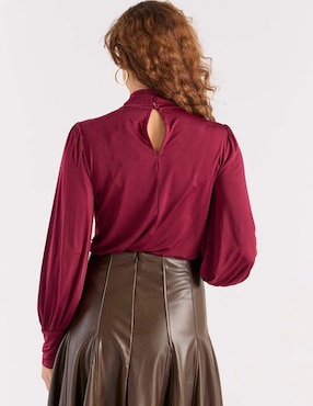Blusa Liz&Co By Liz Claiborne manga larga para mujer