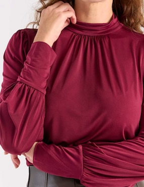 Blusa Liz&Co By Liz Claiborne manga larga para mujer