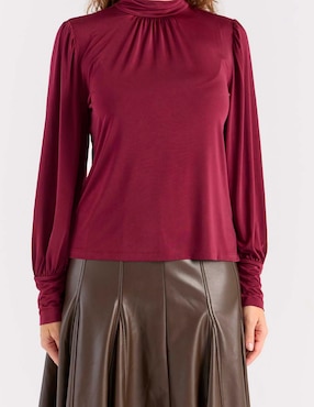 Blusa Liz&Co By Liz Claiborne manga larga para mujer