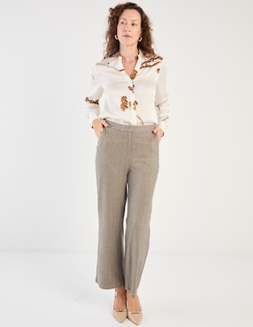 Blusa Liz&Co By Liz Claiborne manga larga para mujer