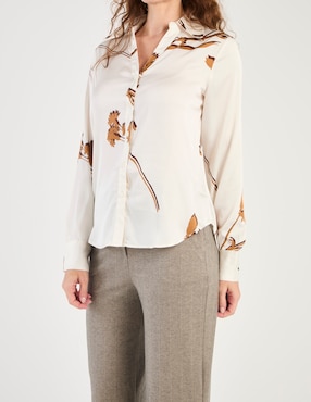 Blusa Liz&Co By Liz Claiborne manga larga para mujer