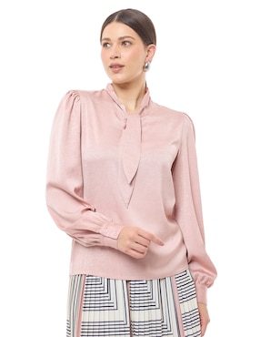 Blusa manga larga para mujer