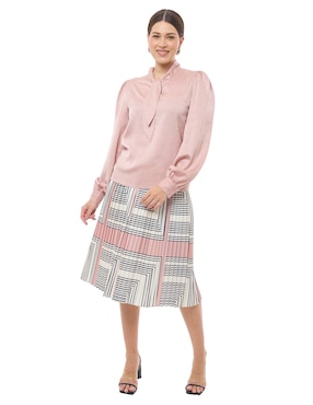 Blusa manga larga para mujer