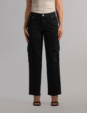 Jeans cargo straight Oh Pomp para mujer