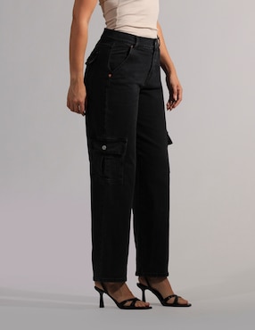 Jeans cargo straight Oh Pomp para mujer