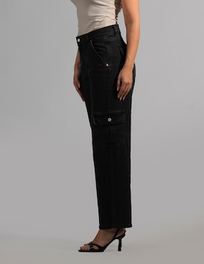 Jeans cargo straight Oh Pomp para mujer