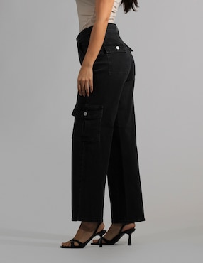 Jeans cargo straight Oh Pomp para mujer