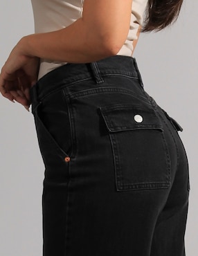 Jeans cargo straight Oh Pomp para mujer