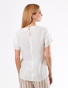 Blusa manga corta para mujer