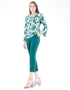 Blusa manga larga para mujer