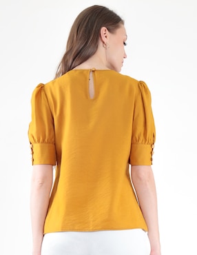 Blusa manga al codo para mujer