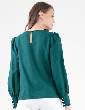 Blusa manga larga para mujer