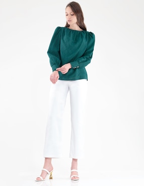 Blusa manga larga para mujer