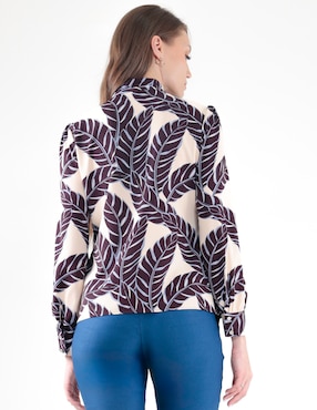 Blusa manga larga para mujer