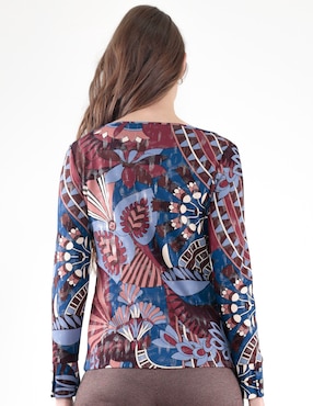 Blusa manga larga para mujer