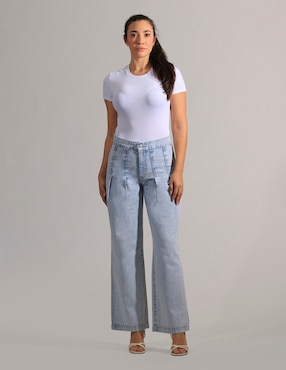Jeans straight Oh Pomp para mujer