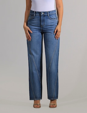 Jeans straight Oh Pomp para mujer