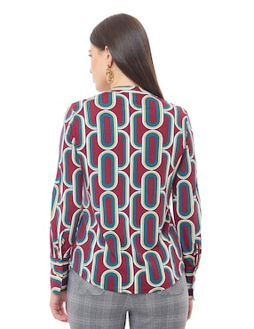 Blusa manga larga para mujer