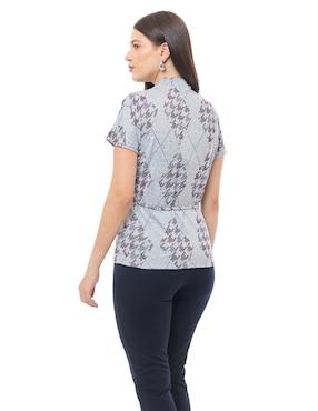 Blusa manga corta para mujer