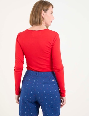Blusa manga larga para mujer