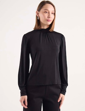Blusa Liz&Co By Liz Claiborne manga larga para mujer