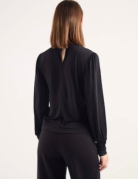 Blusa Liz&Co By Liz Claiborne manga larga para mujer