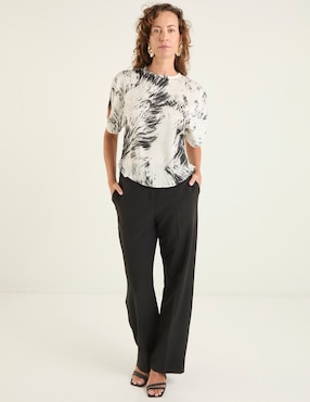 Blusa Liz&Co By Liz Claiborne manga al codo para mujer