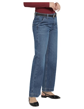 Jeans relaxed wide leg Lee 112360472 para mujer