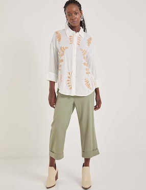 Pantalón relaxed regular para mujer
