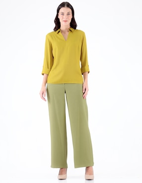 Blusa Pierre Cardin manga 3/4 para mujer