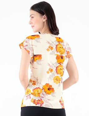 Blusa Pierre Cardin manga corta para mujer