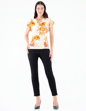 Blusa Pierre Cardin manga corta para mujer