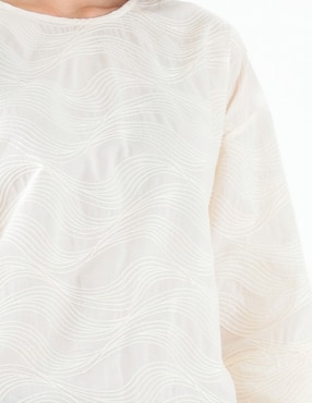 Blusa Pierre Cardin manga 3/4 para mujer